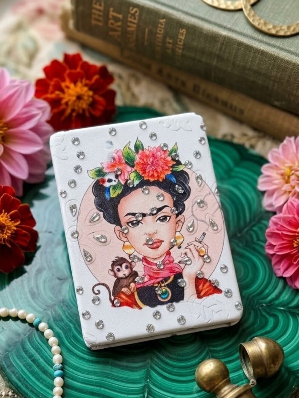Frida Kahlo Double Sided Compact Mirror NWOT